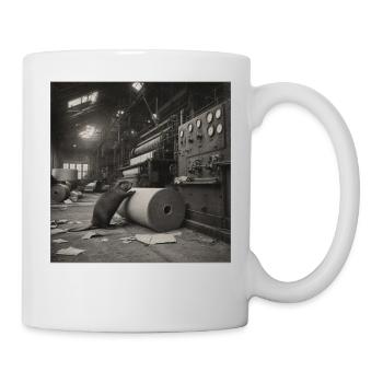 Beaver Paper Mill Industrial Retro Animal Crime - Mug blanc - blanc - Droite