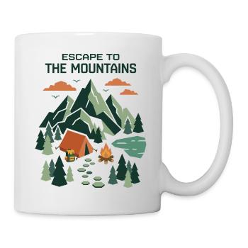 Randonnée - Aventure en plein air - Évasion à la montagne - Mug blanc - blanc - Droite
