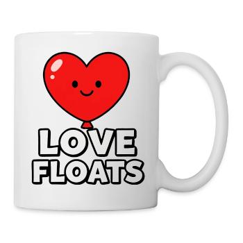 Love Floats Heart Mascot Graphic - Mug - white - Right