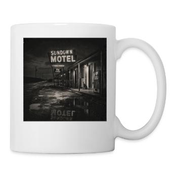 Motel vintage Night Noir Motif animal Chat Animal - Mug blanc - blanc - Droite