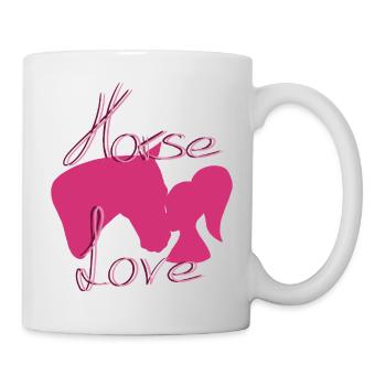 Horse love - Tasse - Weiß - Rechts