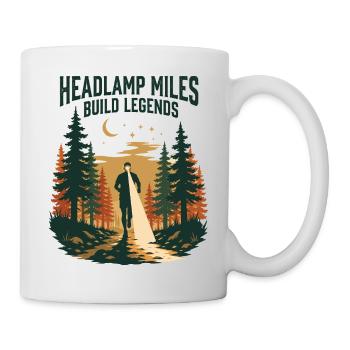 Trail Running - Miles avec lampe frontale Build Legends - Mug blanc - blanc - Droite