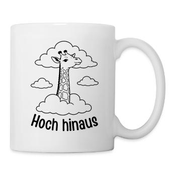 Giraffe hoch hinaus - Tasse - Weiß - Rechts
