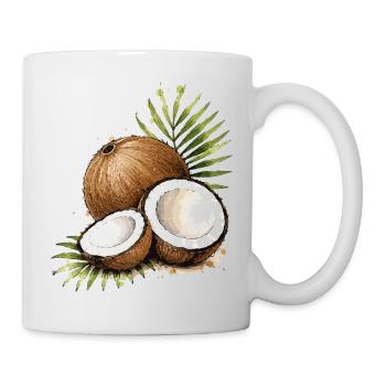 Coconut Tropics Watercolor - Mug - white - Right