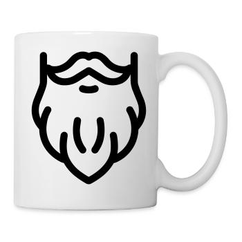 barbe - Mug blanc - blanc - Droite