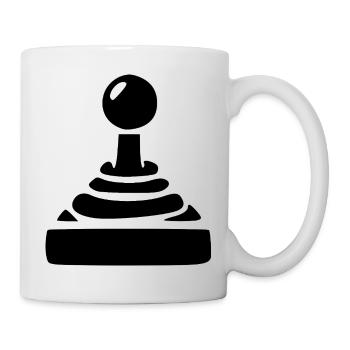 Joueur cadeau joystick - Mug blanc - blanc - Droite