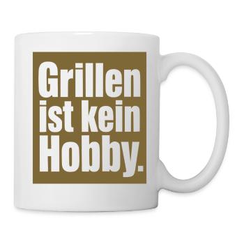 Grillen Ist Kein Hobby Grillmeister Motiv BBQ - Tasse - Weiß - Rechts