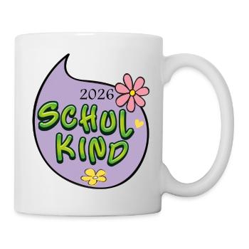Schulkind 2026  - Tasse - Weiß - Rechts