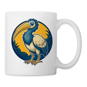 Ibis Kawaii Mascot Cartoon Character Clipart Logo - Mug - white - Right