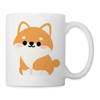 Shiba Inu - Tasse - Weiß - Rechts