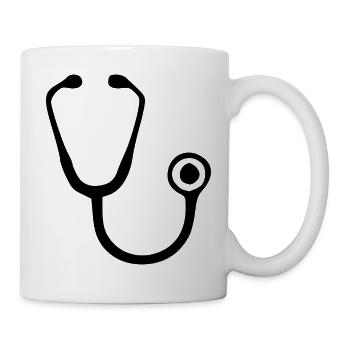 Stethoscope Doctor Doctor Medicine Specialist Gift - Mug - white - Right