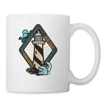 Leuchtturm Jenseits des Horizonts - Tasse - Weiß - Rechts
