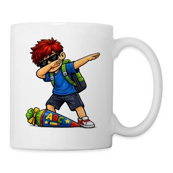 Dabbing ABC-Schütze rote Haare (Ginger) - Tasse - Weiß - Rechts