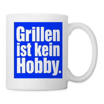 Grillmeister Spruch Geschenk für Männer & Väter - Tasse - Weiß - Rechts