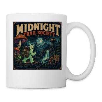 Bigfoot Spruch Geschenk für Outdoor-Fans Halloween - Tasse - Weiß - Rechts