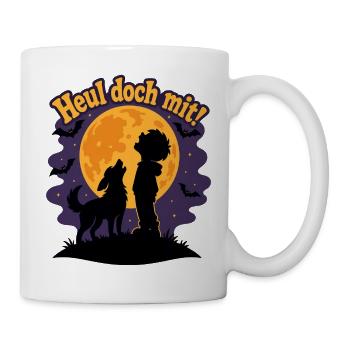 Mondschein-Rudel - Tasse - Weiß - Rechts