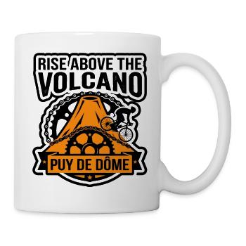 Rise Above Puy de Dôme Cycling - Mug - white - Right