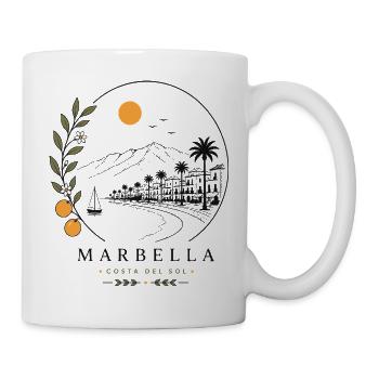 Marbella Küstenstimmung - Tasse - Weiß - Rechts