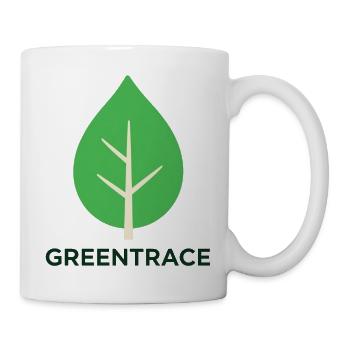Grünspur-Grünblatt - Tasse - Weiß - Rechts