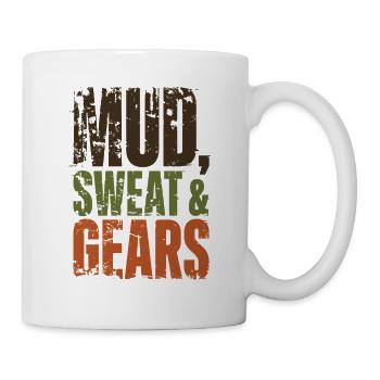 Mud Sweat Gears Gravel - Tasse - Weiß - Rechts