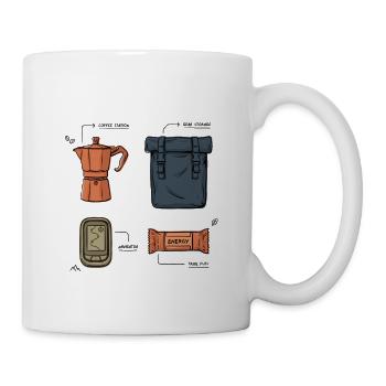 Bikepacking Gear Zubehör - Tasse - Weiß - Rechts