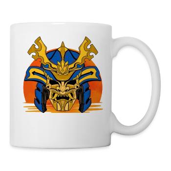 Golden Mask Samurai-Wappen - Tasse - Weiß - Rechts