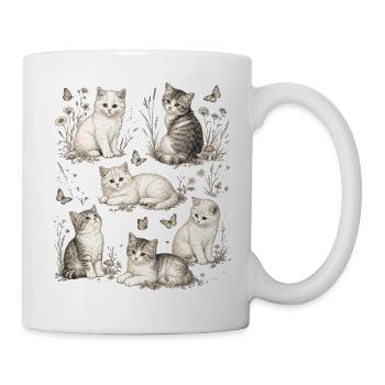 Kätzchennatur - Tasse - Weiß - Rechts