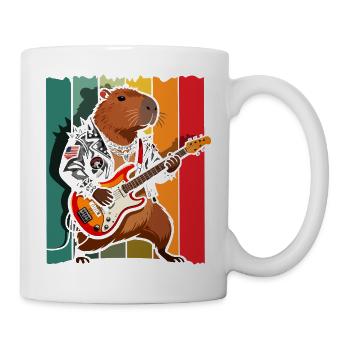 Life is Better with Capybaras - Süßes Nagetier - Tasse - Weiß - Rechts