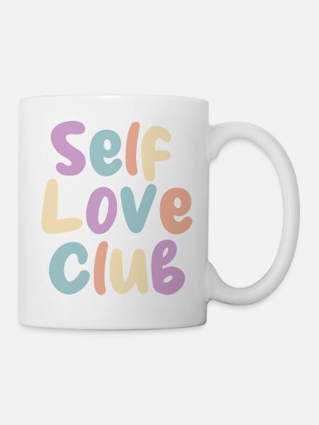 Self Love Club Pastel Print - Mug - white