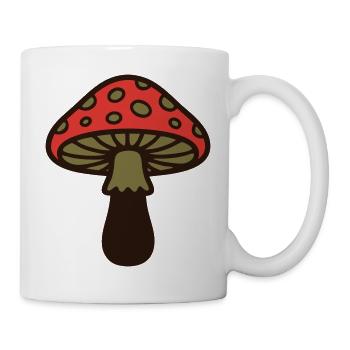 Fliegenpilz Natur Icon - Tasse - Weiß - Rechts