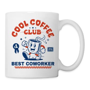 Coffee Club Kaffeeliebhaber-Kollegen-Geschenk - Tasse - Weiß - Rechts