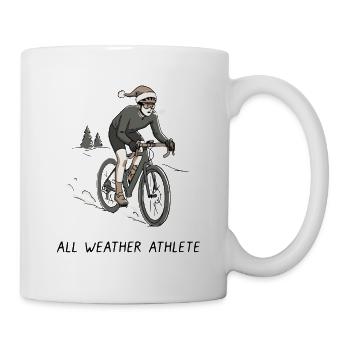Vélo d’athlète tout temps - Mug blanc - blanc - Droite
