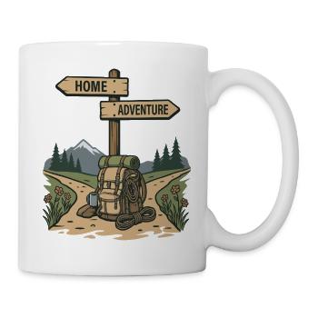 Randonnée - Aventure en plein air - Mug blanc - blanc - Droite