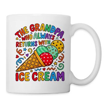 Opa Bringt Immer Eiscreme - Mug - white - Right