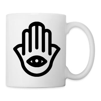 hand of Fatma Hamsa - Mug - white - Right