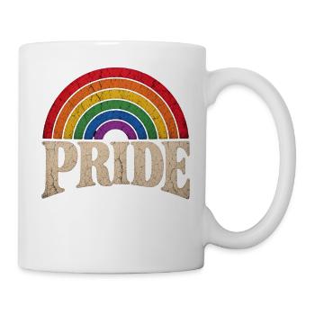Cadeau arc-en-ciel Pride pour la communauté LGBTQ - Mug blanc - blanc - Droite