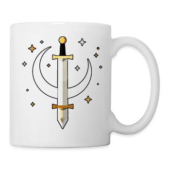 Moon Sword Streetwear Design - Mug - white - Right