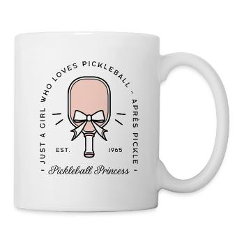 Juste une fille qui adore l’esthétique de pickleball - Mug blanc - blanc - Droite