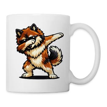 Dabbing Eurasier in Comic Style - Mug - white - Right