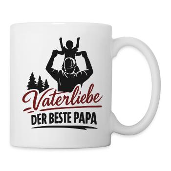 Vaterliebe – Der beste Papa - Tasse - Weiß - Rechts