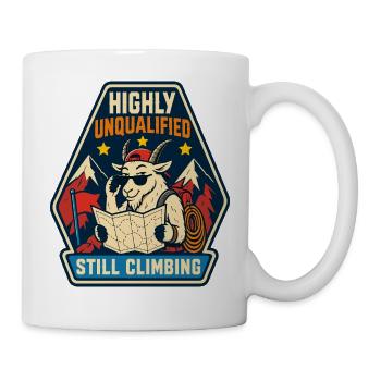 Highly Unqualified Still Climbing Goat - Mug - white - Right