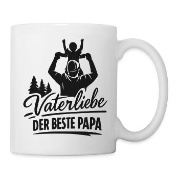 Vaterliebe: Der beste Papa - Tasse - Weiß - Rechts