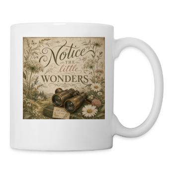 Jumelles fleurs sauvages Fresques rétro décoration nostalgique - Mug blanc - blanc - Droite