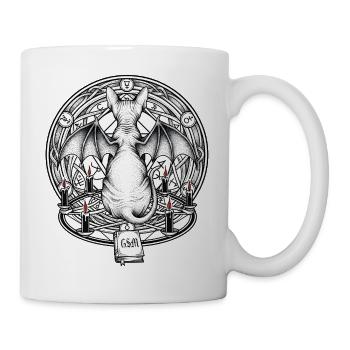 Dragon Circle in the Witches' Circle - Mug - white - Right