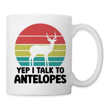 Antelope Vintage Humor Saying Safari - Mug - white - Right