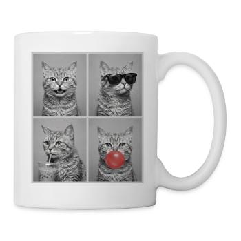 Cats, American, Wirehaired, Cat - Mug - white - Right