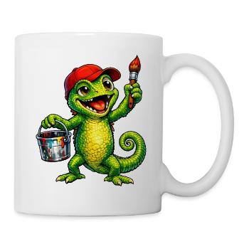 Chameleon with color - Mug - white - Right
