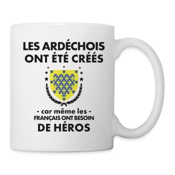 Les Ardechois Ont Ete Crees Car Meme Les Franca... - Mug blanc - blanc - Droite