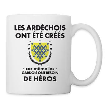Les Ardechois Ont Ete Crees Car Meme Les Gardoi... - Mug blanc - blanc - Droite