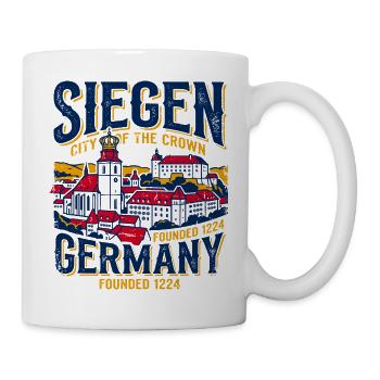 Vintage Siegen Germany City Of The Crown - Mug - white - Right